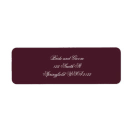 Elegant Script Return Address Labels ラベル