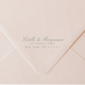 Elegant Script Return Address Wedding セルフインキングスタンプ