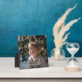 Elegant Script Signature Name Photo フォトプラーク (インサイチュ)