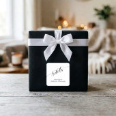 Elegant Script Sixtieth Birthday Celebration スクエアシール