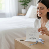 Elegant Script Something Blue Maid of Honor Card ノートカード