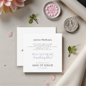 Elegant Script Something Blue Maid of Honor Card ノートカード