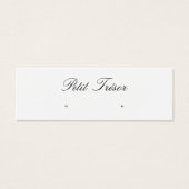 Elegant Script  Stud Earring Display (正面)