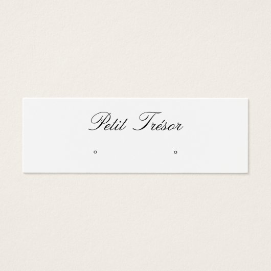 Elegant Script  Stud Earring Display (正面)