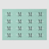 Elegant script typography custom color monogram 薄葉紙 (正面)