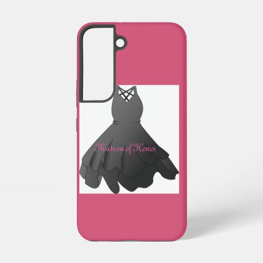 Elegant Script Wedding Dress Matron of Honor Samsung Galaxyケース (裏面)