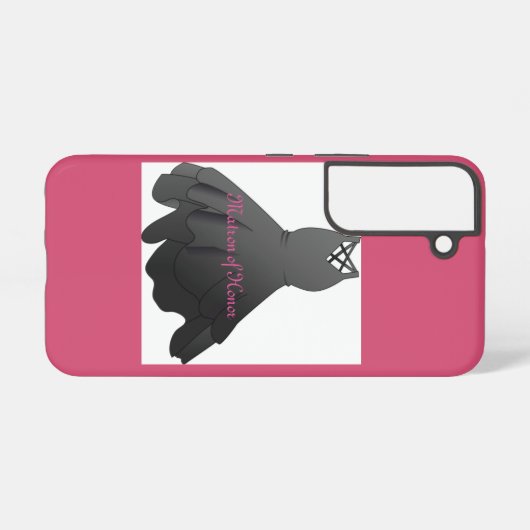 Elegant Script Wedding Dress Matron of Honor Samsung Galaxyケース (裏面横)