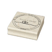 Elegant Script Wedding Return Address Stamp ラバースタンプ (スタンプ)