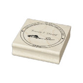 Elegant Script Wedding Return Address Stamp ラバースタンプ (スタンプ)