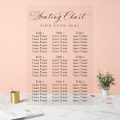 Elegant Script Wedding Seating Chart | Minimalist  アクリルサイン (ウェディング)