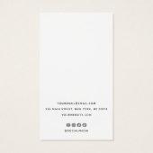 Elegant Script White Earring Display Holder (裏面)