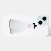 Elegant Script White Wedding Dress Bride  Case-Mate iPhoneケース (裏面 (横))