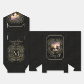 Elegant Scroll + Gold Dots Congratulation Class of フェイバーボックス (見開き)