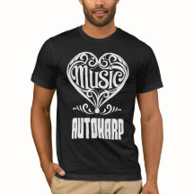 Elegant Scrolled Heart for Autoharp Lovers