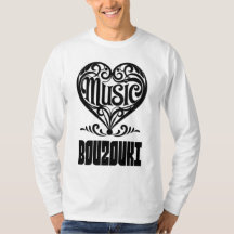 Elegant Scrolled Heart for Bouzouki Lovers