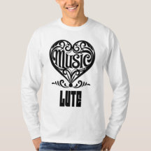 Elegant Scrolled Heart for Lute Lovers