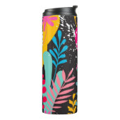 elegant seamless pattern with abstract leaves and タンブラー (回転左)