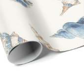 Elegant Seashell Border  ラッピングペーパー (ロールコーナー)