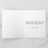 Elegant Serene Scene featuring Christmas lights  カード (内部)