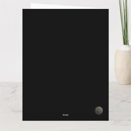 Elegant Serene Scene featuring Christmas lights  カード (裏面)