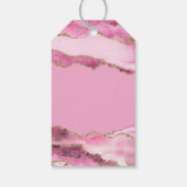 Elegant Shades of Pink Birthday Party ギフトタグ (裏面)