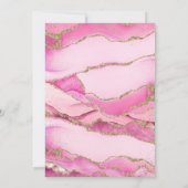 Elegant Shades of Pink Birthday Party  招待状 (裏面)