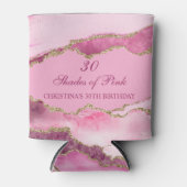 Elegant Shades of Pink Birthday Party 缶クーラー (正面)