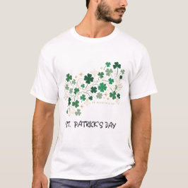 Elegant Shamrock Floral St. Patrick’s Day Design Tシャツ