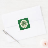 Elegant Shamrock St Patrick’s Day - Autocolante スクエアシール (封筒)