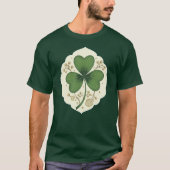 Elegant Shamrock St Patrick’s Day - camiseta Tシャツ (正面)