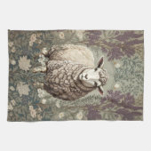 Elegant Sheep Lavender Flower Background キッチンタオル (横)