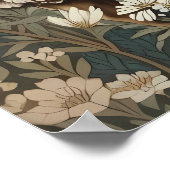 Elegant Sheep Lavender Flower Background ポスター (角)