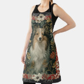 Elegant Sheltie Shetland Sheepdog Country Style エプロン (インサイチュ)