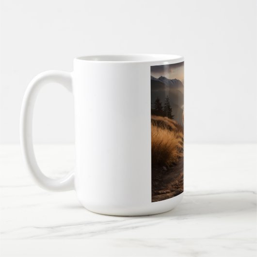 Elegant Shiba Inu Coffee Mug コーヒーマグカップ (左)