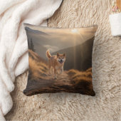 Elegant Shiba Inu Throw Pillow クッション (ブランケット)