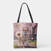 Elegant Shiba Inu Tote Bag トートバッグ (裏面)