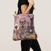 Elegant Shiba Inu Tote Bag トートバッグ (クローズアップ)