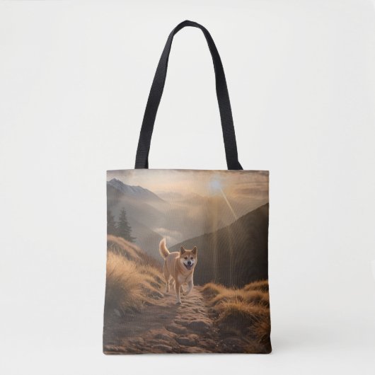 Elegant Shiba Inu Tote Bag トートバッグ (正面)