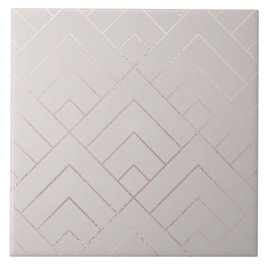Elegant Shiny Geometric Pattern タイル (正面)