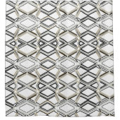 Elegant Shower Curtain with Geometric Pattern シャワーカーテン (正面)