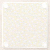 Elegant Sicilian Lemon Glass Coasters ガラスコースター (裏面)