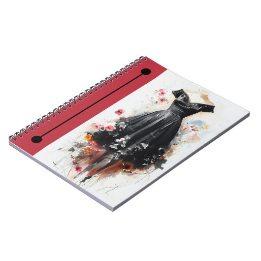 Elegant Silhouette Sketch Journal ノートブック (左側)