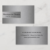 Elegant Silver 名刺 (正面/裏面)