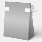 Elegant Silver 50th Birthday Thank You フェイバーボックス (裏面)