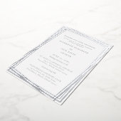 Elegant Silver Bride Parents 2 Venue Silver II 箔招待状 (回転した状態)