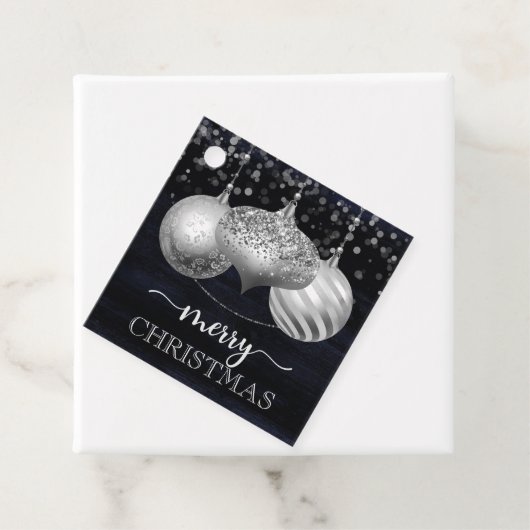 Elegant Silver Christmas Ornaments フェイバータグ (インサイチュ)