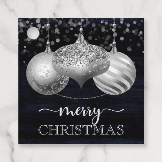 Elegant Silver Christmas Ornaments フェイバータグ (正面)