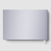 Elegant Silver Damask Wedding ゲストブック (裏面)