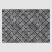 Elegant Silver Diamond Illusion  Art Deco Pattern 薄葉紙 (正面)