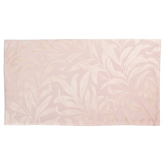 Elegant silver leaf pattern  枕カバー (正面)